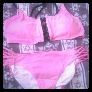 Pink bikini set